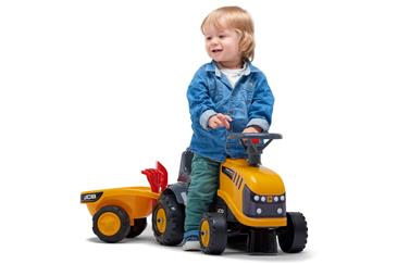 JCB Gå-Traktor med Trailer og værktøj-3