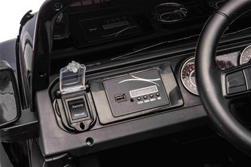 Jeep Wrangler Rubicon Elbil Til børn 21,6V m/Lædersæde, Gummihjul-10