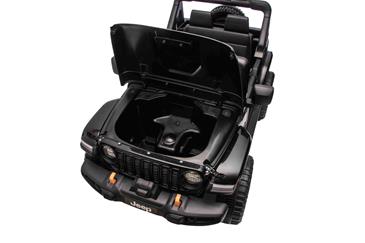 Jeep Wrangler Rubicon Elbil Til børn 21,6V m/Lædersæde, Gummihjul-3