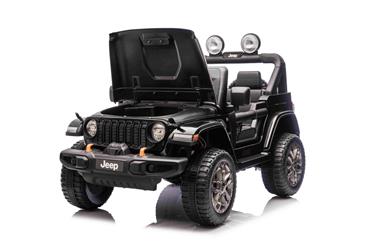 Jeep Wrangler Rubicon Elbil Til børn 21,6V m/Lædersæde, Gummihjul-6