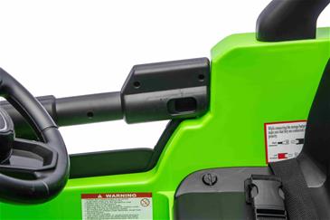 Jeep Wrangler Rubicon Elbil Til børn 21,6V m/Lædersæde, Gummihjul Grøn-6