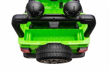 Jeep Wrangler Rubicon Elbil Til børn 21,6V m/Lædersæde, Gummihjul Grøn-7