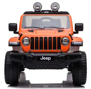 Jeep Wrangler Rubicon Elbil til børn m/Lithium+4x12V+Gummihjul+Læder-11