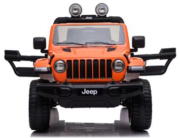 Jeep Wrangler Rubicon Elbil til børn m/Lithium+4x12V+Gummihjul+Læder-2