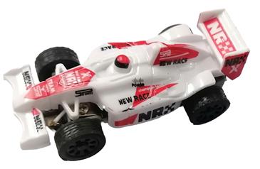 JJ Slot Bil 1:64, Hvid - Fast Race