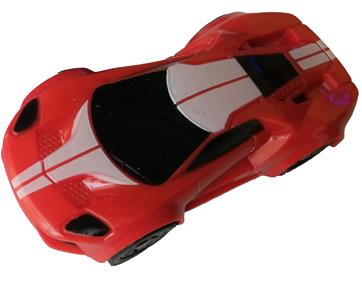 JJ Slot Bil 1:64, Rød - Thunder Fast Race