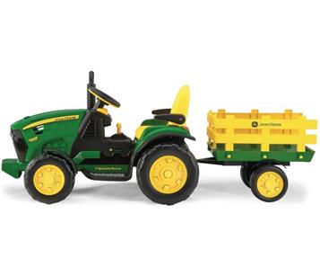 John Deere Ground Force EL Traktor med anhænger Lithium 12V-4