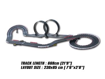 Joysway SuperFun 302 Racerbane 668 cm 1:43, USB-3