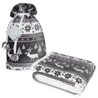 Jule Coral Fleece tæppe - 150 x 200 cm, Mørkegrå