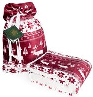 Jule Coral Fleece tæppe - 150 x 200 cm, Mørkerød