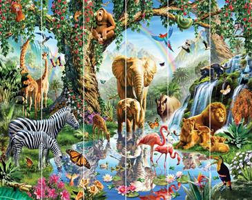 Junglesøen tapet 243 x 305 cm-2