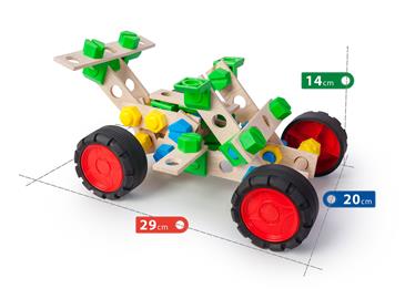 Junior Træ Konstruktionsbyggesæt 3-i-1 Buggy-2