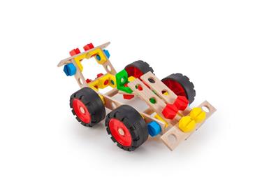 Junior Træ Konstruktionsbyggesæt - Racerbil-2