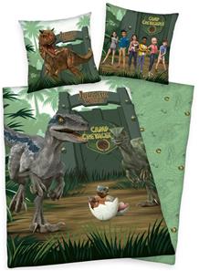 Jurassic World Camp Cretaceous Sengetøj - 100 Procent Bomuld