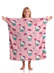 KANGURU Momonga Hello Kitty Plaid og tæppe til børn, Pink-4