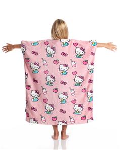 KANGURU Momonga Hello Kitty Plaid og tæppe til børn, Pink-6