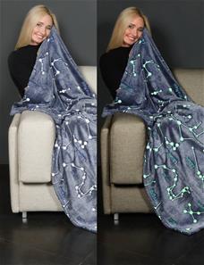 KANGURU Stjernebillede Glow-in-Dark Plaid 130 x 150 cm-3