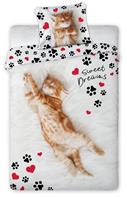 Kat ''Sweet Dreams'' Sengetøj - 100 procent bomuld