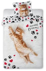 Kat ''Sweet Dreams'' Sengetøj - 100 procent bomuld