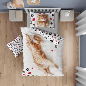 Kat ''Sweet Dreams'' Sengetøj - 100 procent bomuld-3