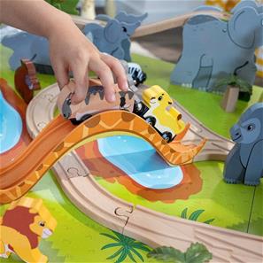 Kidkraft  Adventure Tracks Saferi Tog legebord m/tilbehør-9