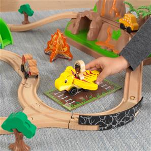 Kidkraft Dinosaur Træ Tog sæt m/tilbehør-5