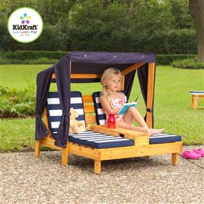 KidKraft Double Lounge med kopholdere 