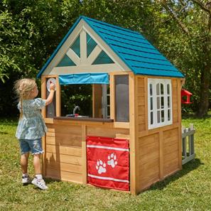 KidKraft Lakeside Bungalow Udendørs Legehus i træ-19