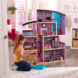 KidKraft Shimmer Mansion Træ Dukkehus m/møbler-2