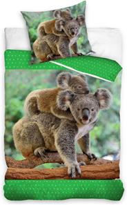Koala bjørn Sengetøj 140 x 200, 100 procent bomuld