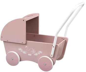 Krea Dukkevogn i træ, rosa