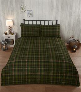 Kronhjort sengetøj 135cm x 200cm, Grøn-3