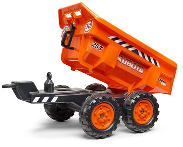 Kubota Traktor m/Frontskovl + Gravekran + Anhænger-8