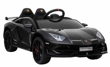 Lamborghini Aventador SVJ elbil til børn m/Gummihjul + 2.4G-2