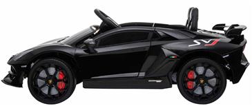 Lamborghini Aventador SVJ elbil til børn m/Gummihjul + 2.4G-3