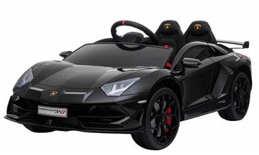Lamborghini Aventador SVJ elbil til børn m/Gummihjul + 2.4G-4