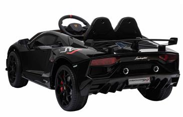 Lamborghini Aventador SVJ elbil til børn m/Gummihjul + 2.4G-5