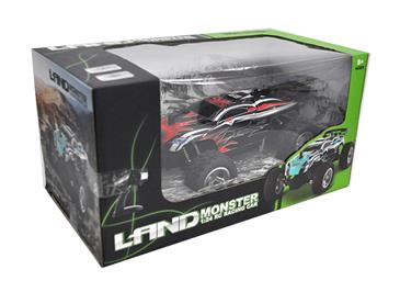 Land Monster 1:24 Fjernstyret Truggy 2.4G Rød-6