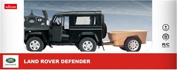 Land Rover Defender Fjernstyret Bil m/trailer 1:14-3