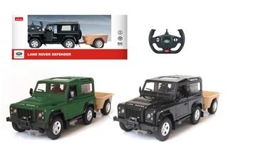 Land Rover Defender Fjernstyret Bil m/trailer 1:14-4
