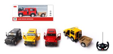 Land Rover Defender Fjernstyret Bil m/trailer 1:14-4