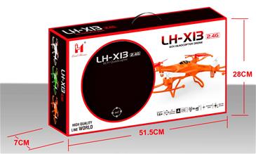 Lead Honor LH-X13 6CH Quadcopter Fjernstyret Drone 2.4G-4