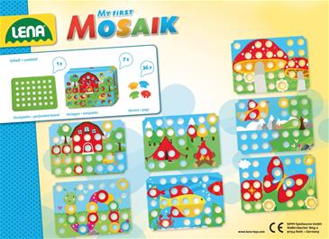 Lena Mosaik Mit første Perlesæt 36 stk. 32mm, grøn-3