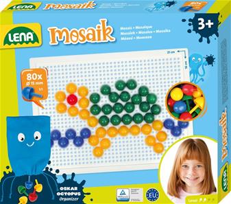 Lena Mosaik Perlesæt 80 stk. 15mm