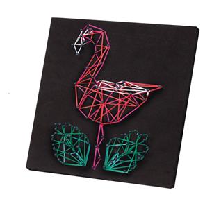 Lena String Art Flamingo og Star-3