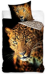 Leopard Sengetøj 140 x 200, 100 procent bomuld