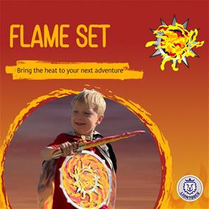 Liontouch Flame Fantasy sæt med sværd og skjold-5