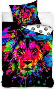 Løve Sengetøj 140 x 200, 100 procent bomuld