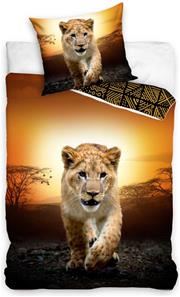 Løve Sengetøj 140 x 200, 100 procent bomuld