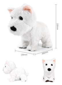 Lovely Pets Interaktiv Fjernstyret Hund West Highland Terrier 2.4G-4